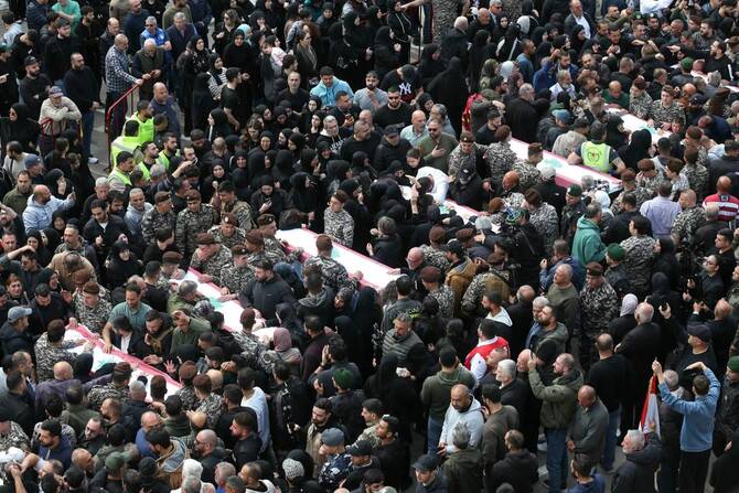 Lebanon Mourns 13 Security Officers as Grief and Anger Overshadow Peace Talks with Israel