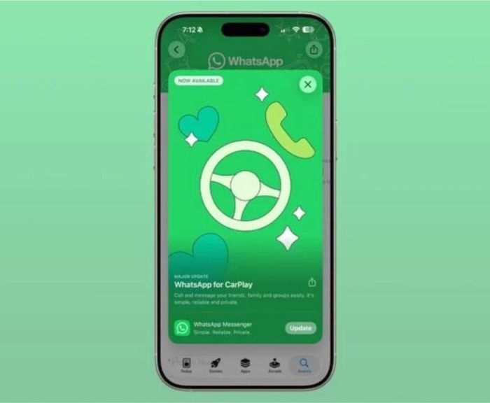 WhatsApp’s upgraded CarPlay experience has rolled out to all iPhone users