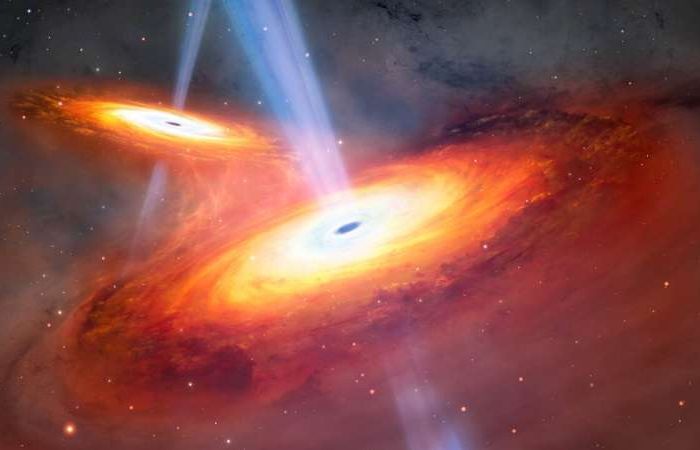 Astronomers Confirm Rare Quasar Pair J2037-4537 Merging in Early Universe