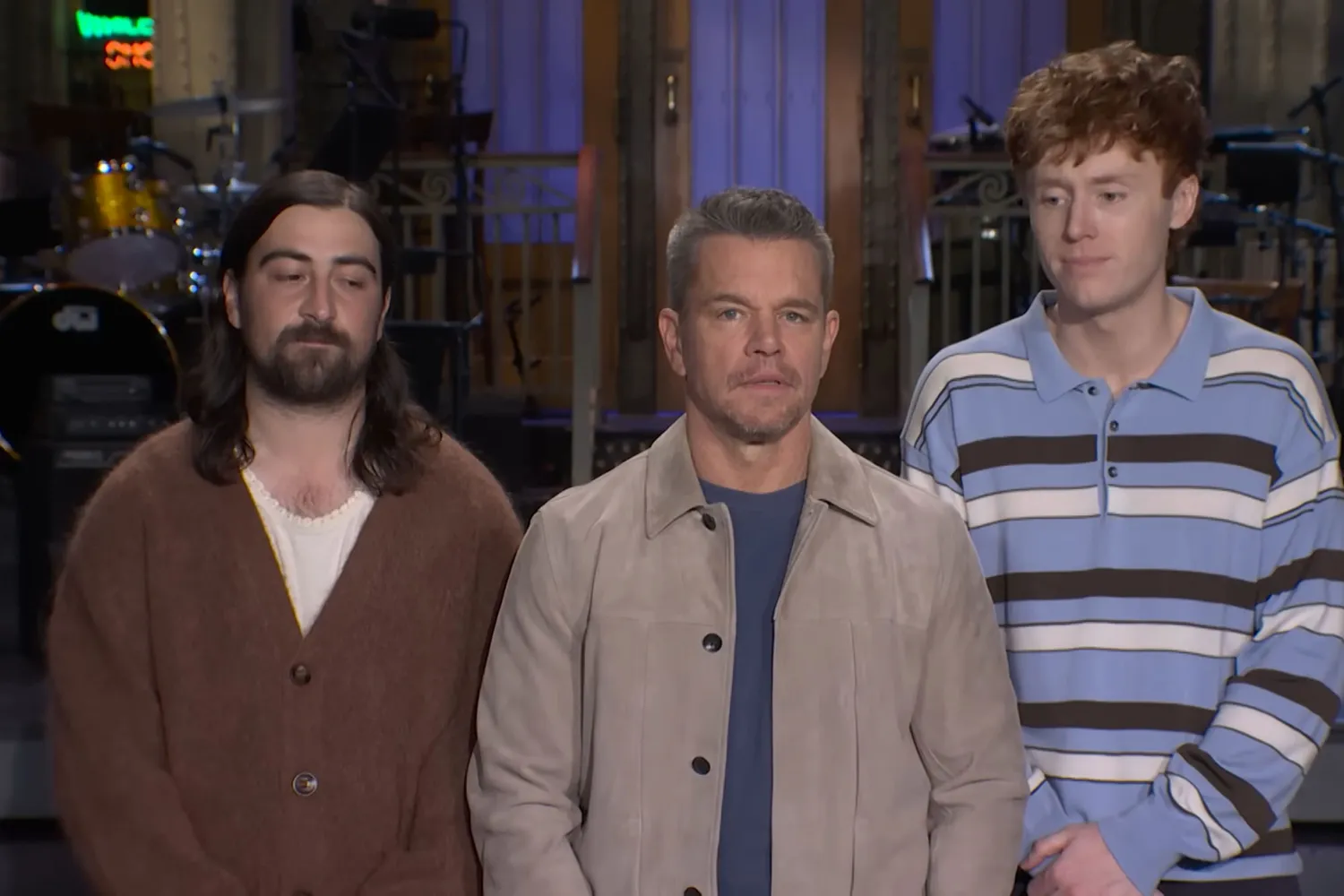 snl-cold-open-reunites-matt-damon-aziz-ansari-and-colin-jost-in-wild-bar-sketch