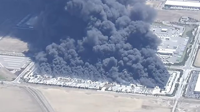 Massive Blaze Levels 1 Million-Square-Foot Medline Medical Supply Warehouse in Tracy