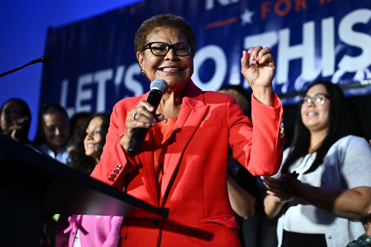 los-angeles-mayoral-race-karen-bass-advances-to-november-as-second-spot-stays-up-for-grabs