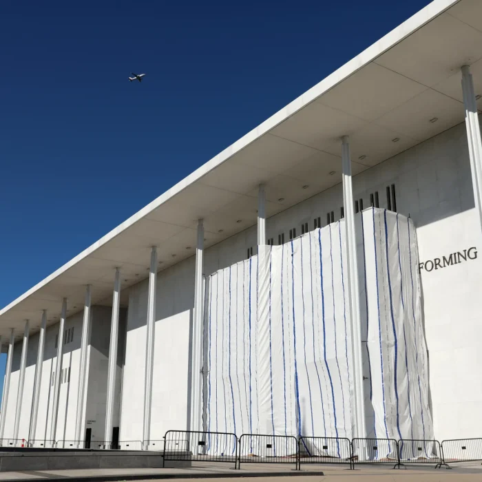 Why a Mysterious Tarp Still Covers the Kennedy Center After Trump’s Name Came Down