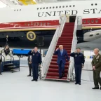Qatar's Gifted 747 Lands at Joint Base Andrews