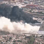 Newsom Declares State of Emergency as Stubborn Boyle Heights Warehouse Fire Burns On 5 Newsom Declares State of Emergency