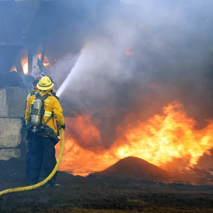 Fast-Moving ‘November Fire’ Threatens Camp Pendleton Before Crews Halt Its Advance