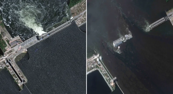 Satellite Imagery Points to Damaged Belgorod Reservoir Dam as Floodwater Reaches Shebekino