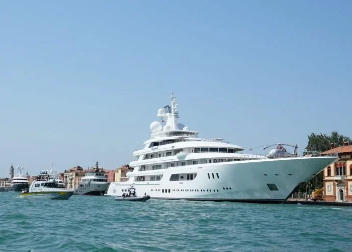 A $450 Million Superyacht Docks in Venice — and Hundreds Turn Out to Protest