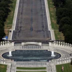 Trump's 'American Flag Blue' Reflecting Pool Fades to Gray After Costly Revamp 8 Reflecting Pool Fades to Gray After Costly Revamp