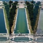 Trump Celebrates "Crystal Clear" Lincoln Reflecting Pool