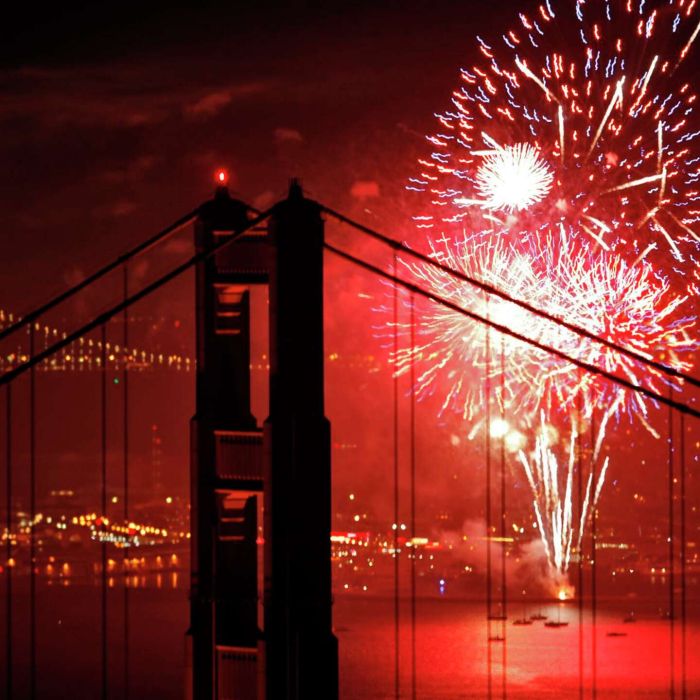 Golden Gate Bridge Fireworks Dimmed by Fog, But San Francisco’s Historic July 4 Show Still Draws Massive Crowds