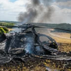 Apache Helicopter Goes Down