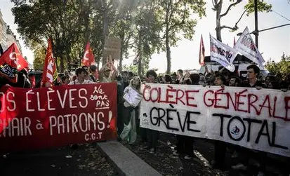 France Erupts as Public Workers Strike Over Pay and Student Protests Turn Violent
